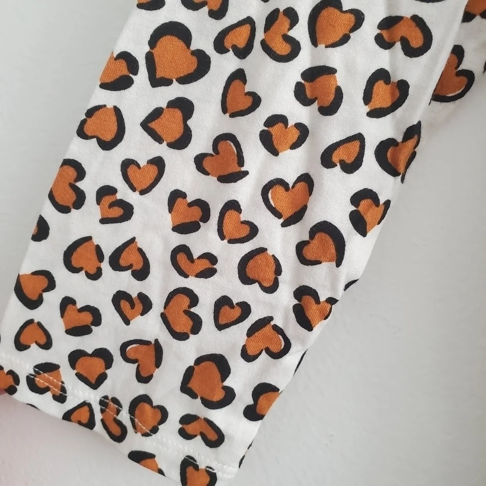 NEW Old Navy Leopard‎ Heart 3/4 Jersey Play Dress